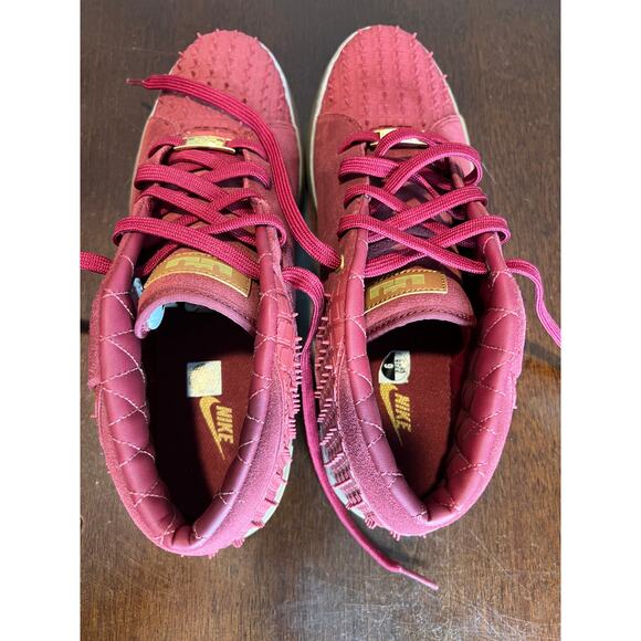 Nike Lebron XIII Lifestyle Team Red Gold Gum Spikes 806396-600 ~ Size 9 - Picture 8 of 12